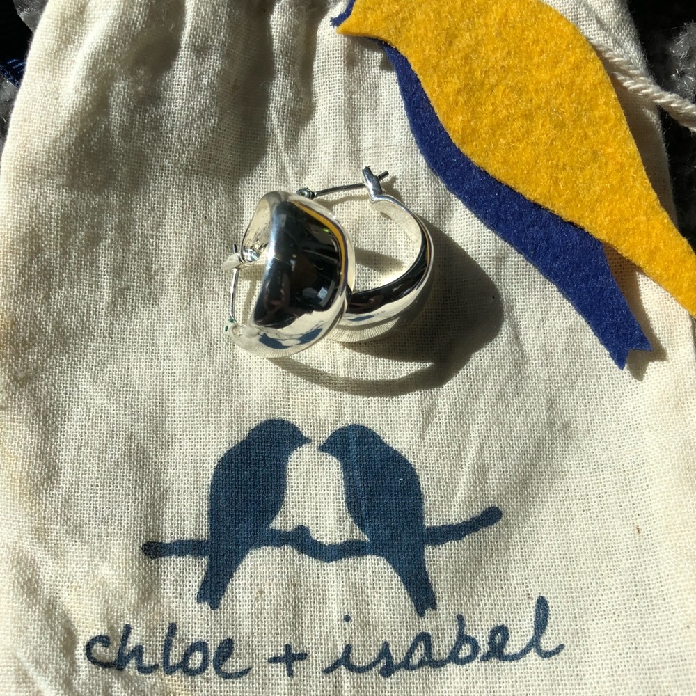La Lune Sculpted Click-Top Hoop Earrings